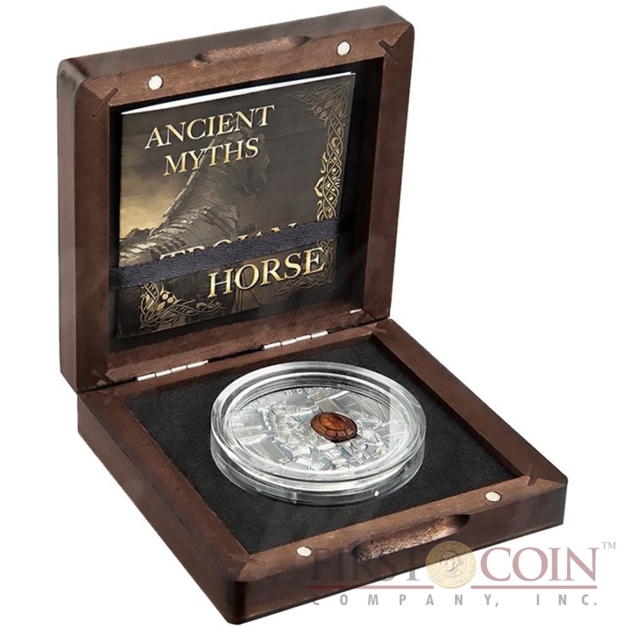 Niue Island TROJAN HORSE series ANCIENT MYTHS Silver Coin $10